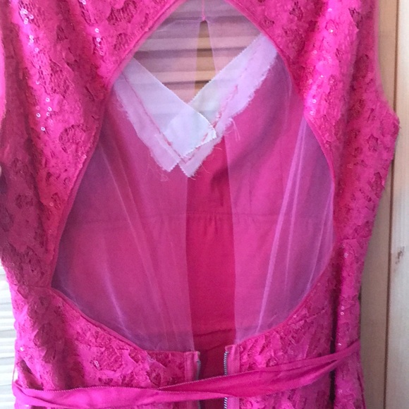 Stunning Pink Beaded BCBG dress - Picture 12 of 16